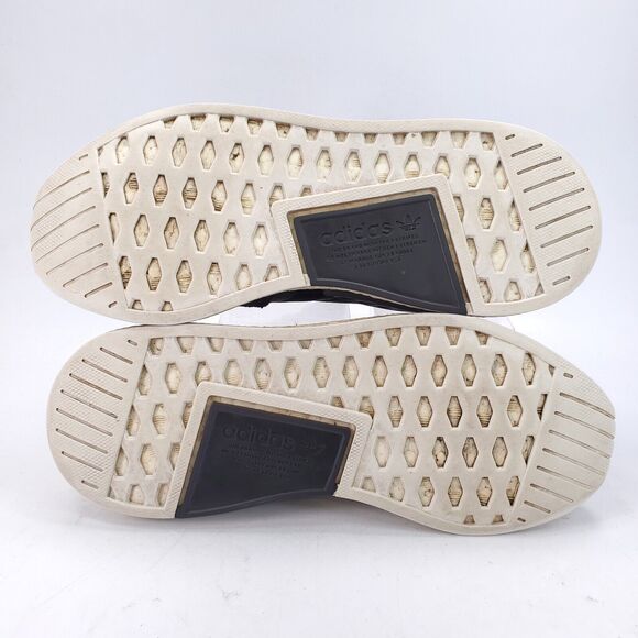 Adidas NMD R2 Lace Up Athletic Training Shoe Womens Size 8.5 BY9314 Black White - Picture 7 of 9